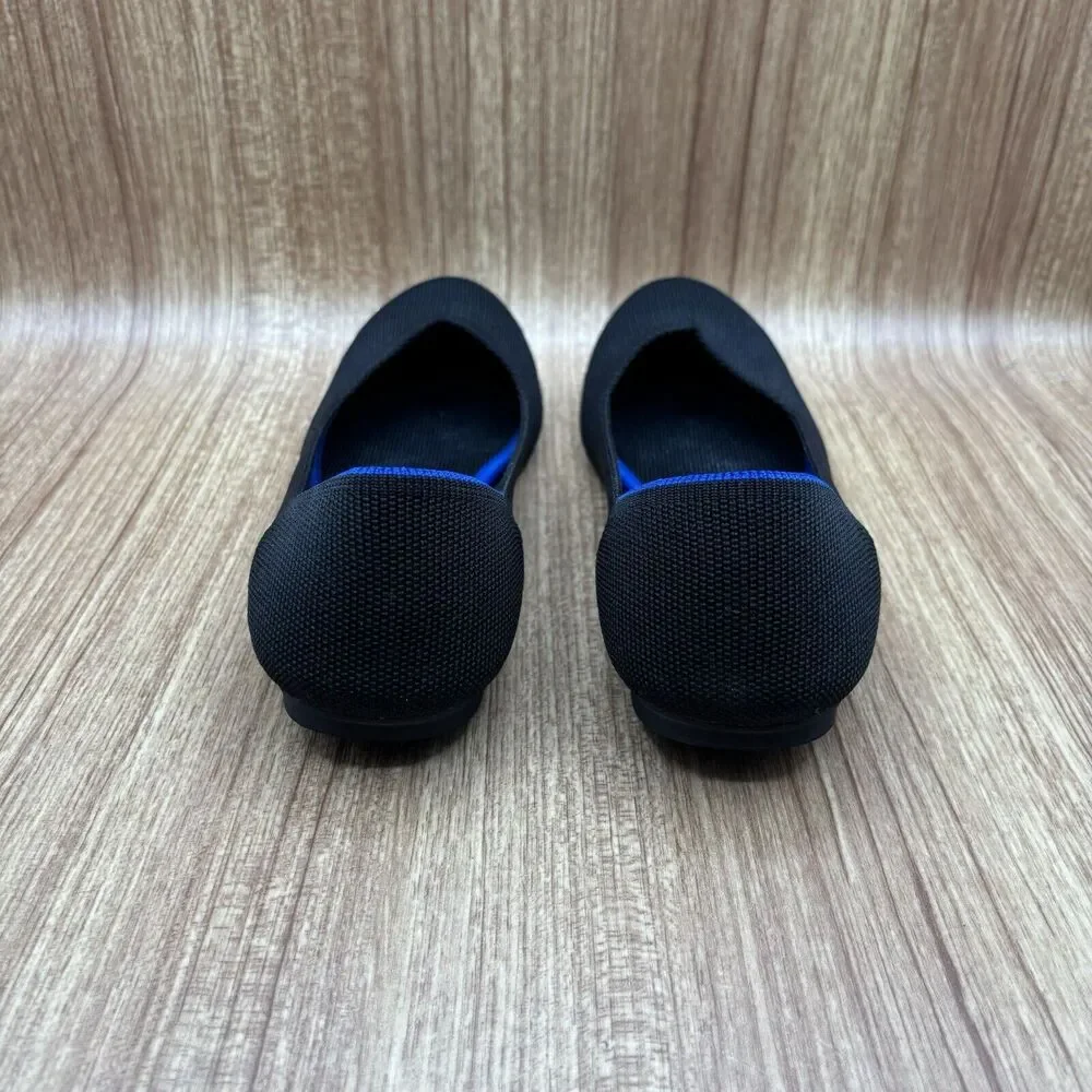 Rothy's THE FLAT Black Travel Casual Ballet Flats‎ Size 9 shoes